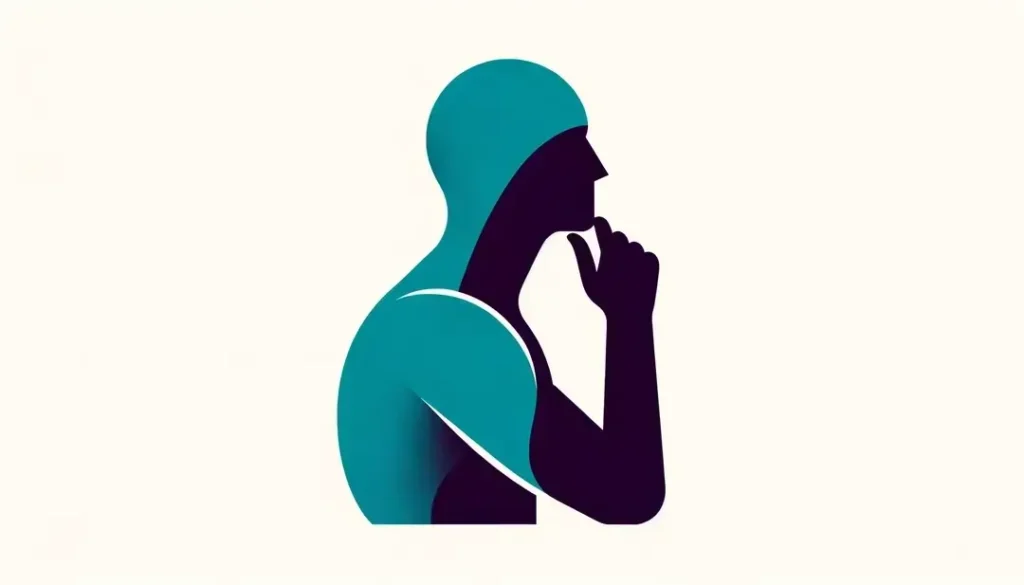 Figura humana reflexionando sobre los matices emocionales entre «aimer» y «adorer» en francés