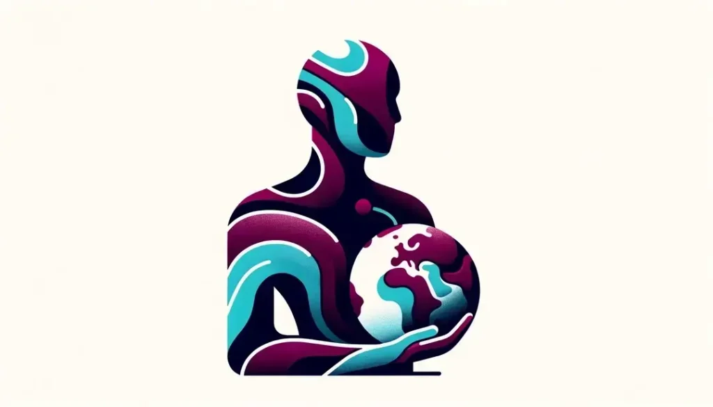 Figura humana sosteniendo un mapa