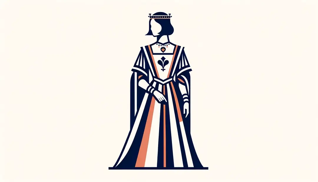 Imagen de una figura humana representando la elegancia y romanticismo del amor cortés en la literatura medieval francesa