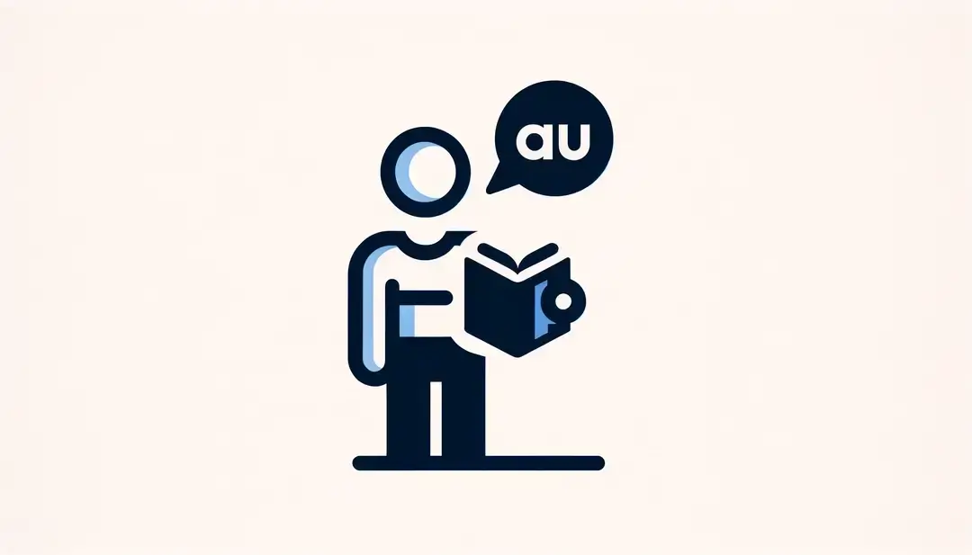 Figura humana estudiando las contracciones como “au” en francés