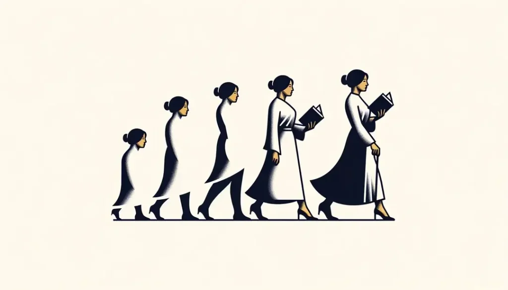 Ilustración minimalista mostrando la transición literaria desde el Realismo al Modernismo en Francia