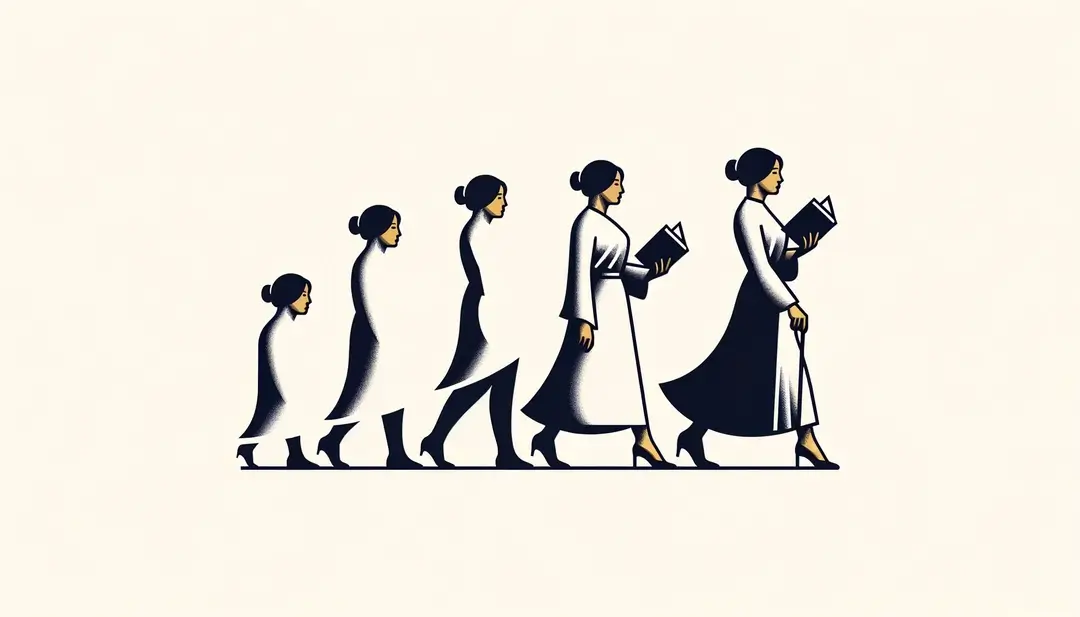 Ilustración minimalista mostrando la transición literaria desde el Realismo al Modernismo en Francia