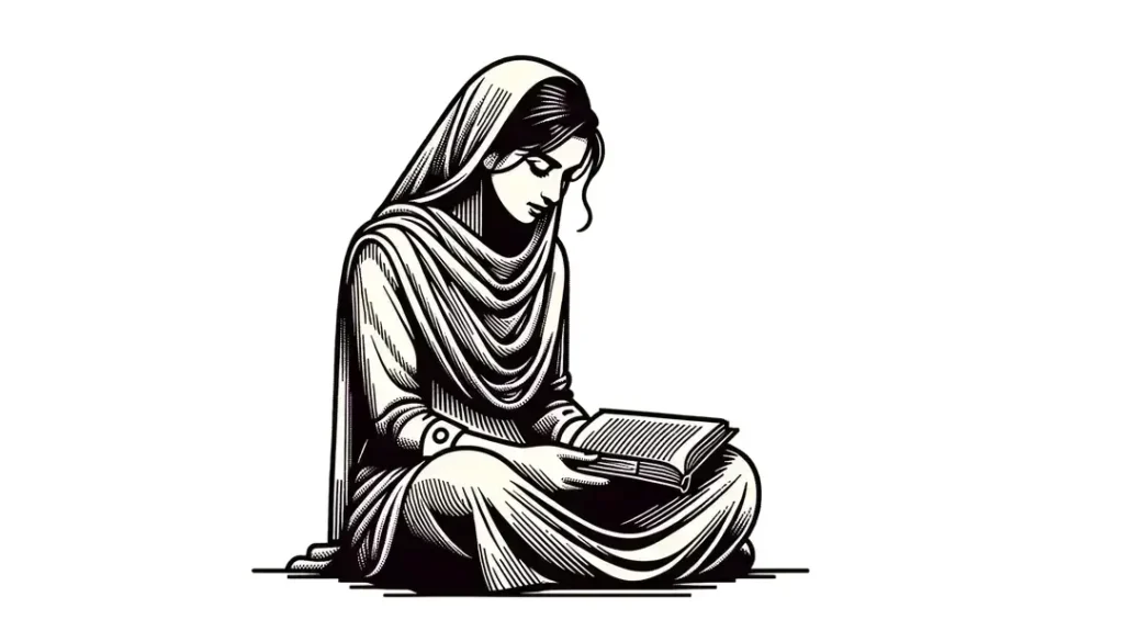 Figura humana leyendo un libro en estilo minimalista con fondo blanco