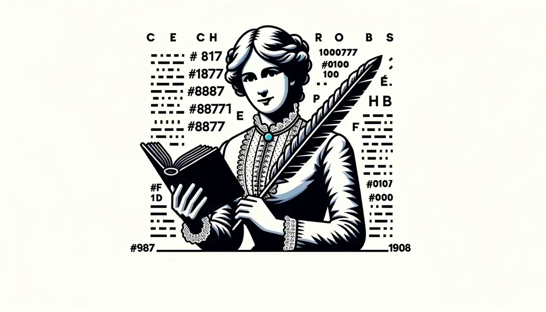 Un autor francés con pluma y libro