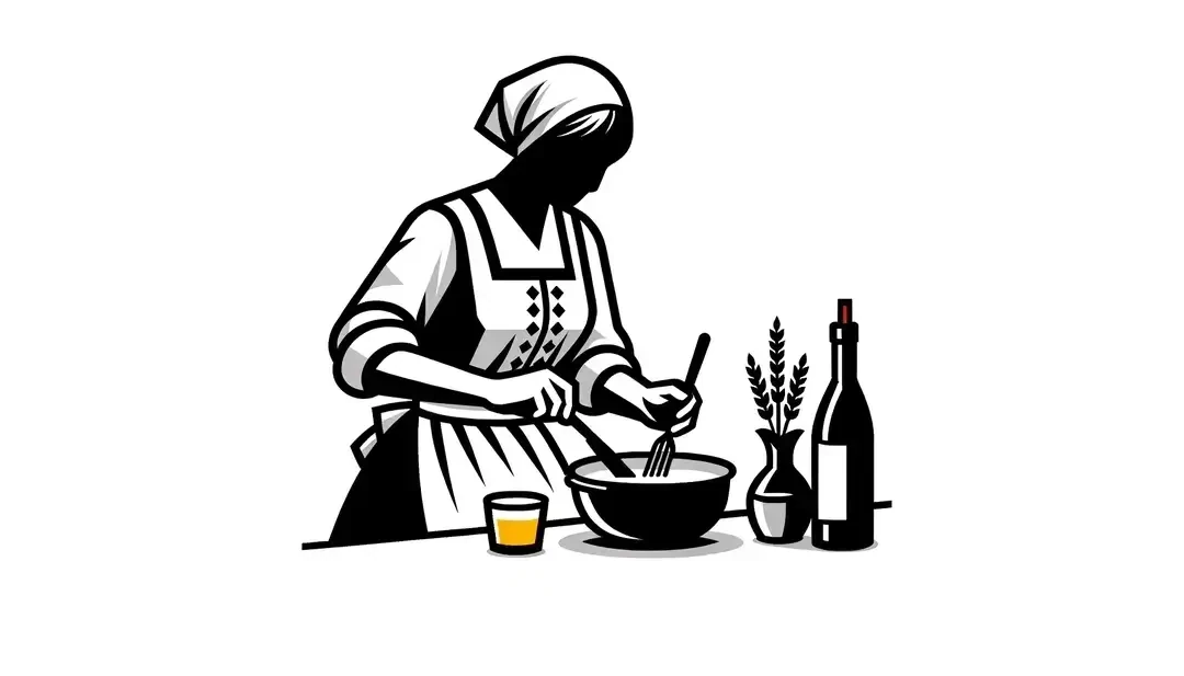Figura humana demostrando la tradición francesa a través de la cocina o moda al estilo "à la française"
