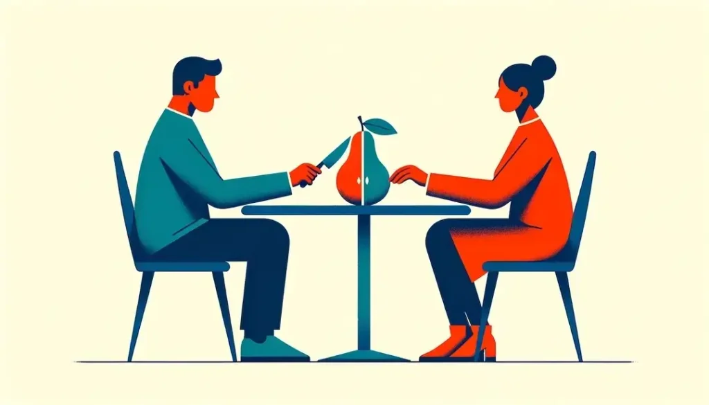 Que signifie « couper la poire en deux » dans les négociations ?
