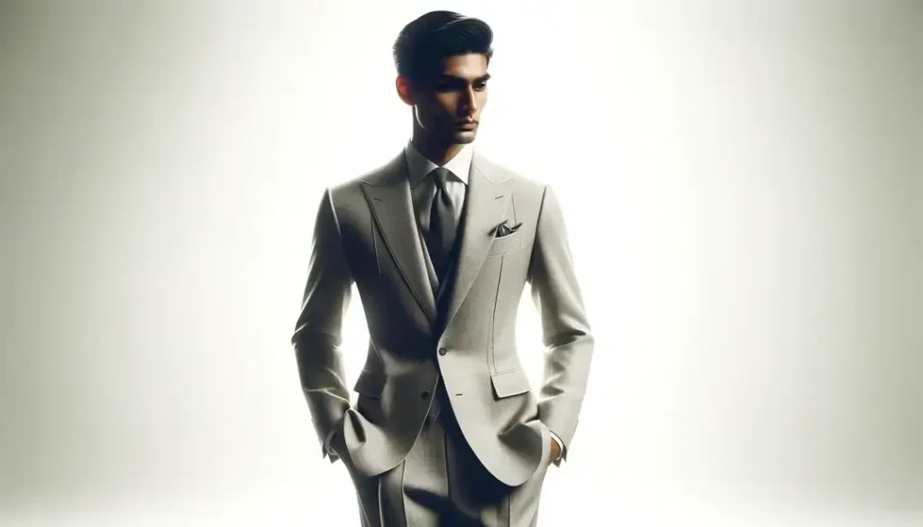Imagen de una figura humana con un conjunto elegante