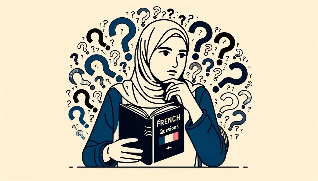 Figura humana leyendo sobre el uso de "quoi" y "que" en preguntas abiertas