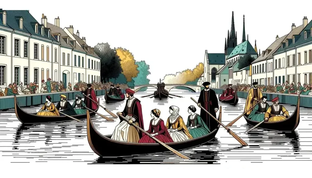 Découverte des anciennes processions en barque par les canaux de Bourgogne