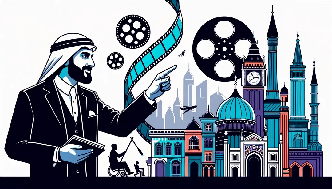 Figura humana representando la interacción con el cine europeo y la identidad cultural
