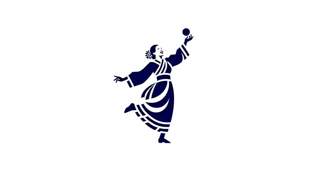 Una figura con vestimenta tradicional en una ilustración minimalista