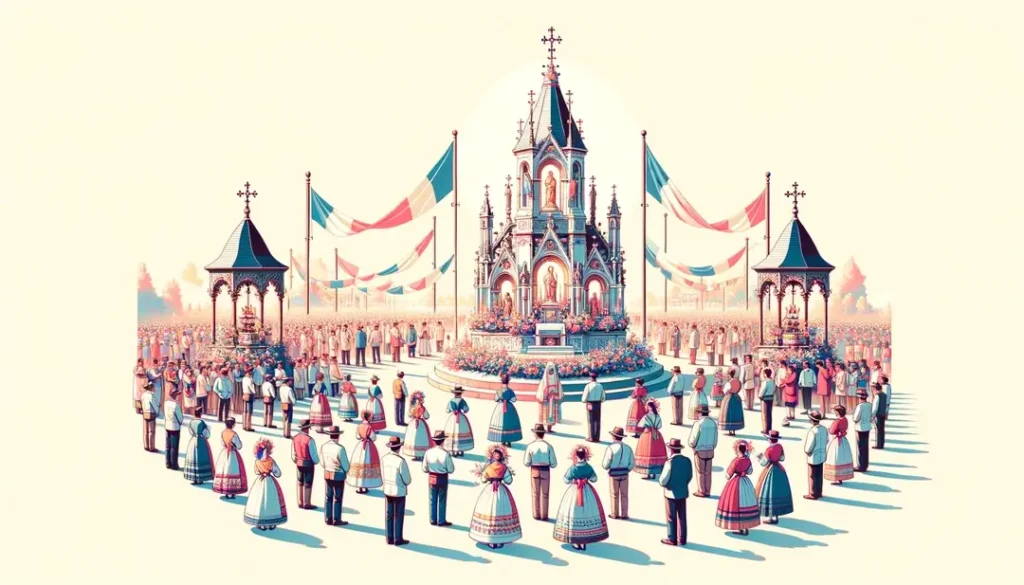 Comment sont célébrées les fêtes patronales dans les régions catholiques de France