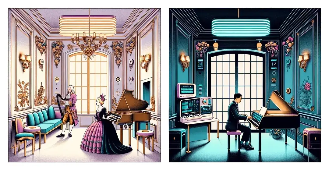 Comparación visual de suites de hotel francesa y alemana