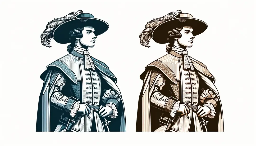 Ilustración minimalista de Richelieu en el Centro-Valle de Loira