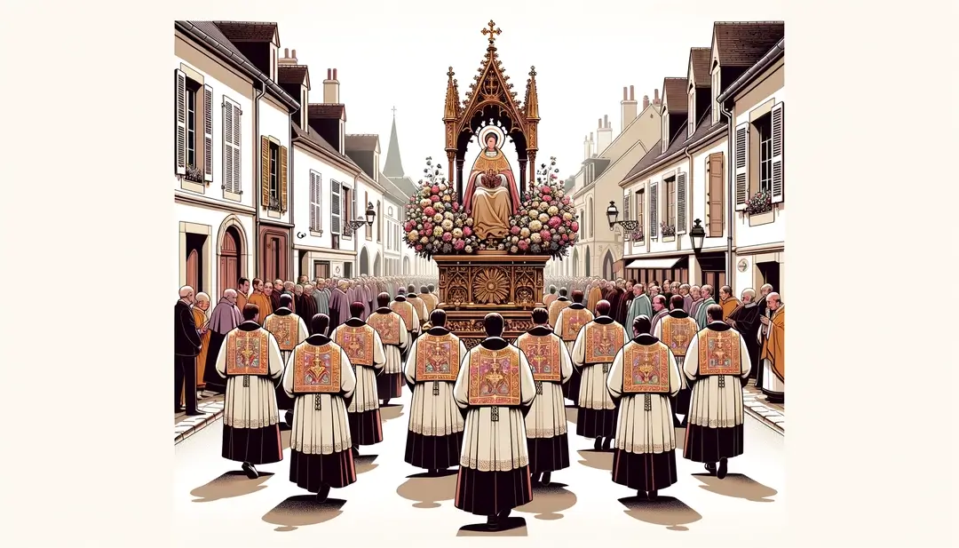 Organisation des processions de la Sainte Épine en Bourgogne : rituels et significations