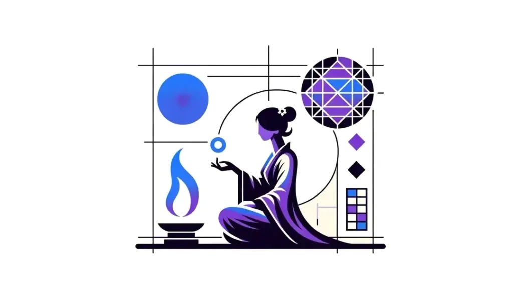Ilustración minimalista que representa a una figura humana reflexionando sobre el racionalismo y la espiritualidad en la obra de Charles Péguy