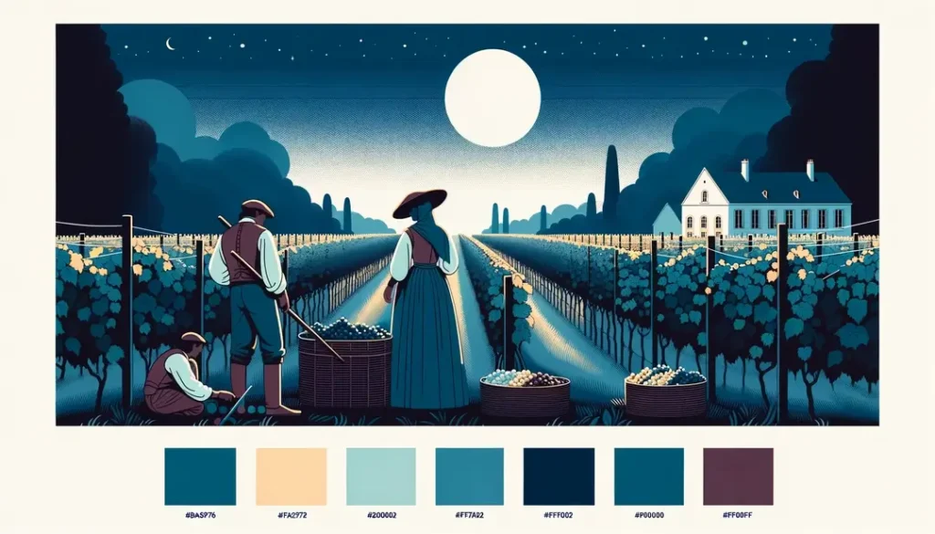 Culture de la vendange nocturne dans les caves françaises : tradition et innovation