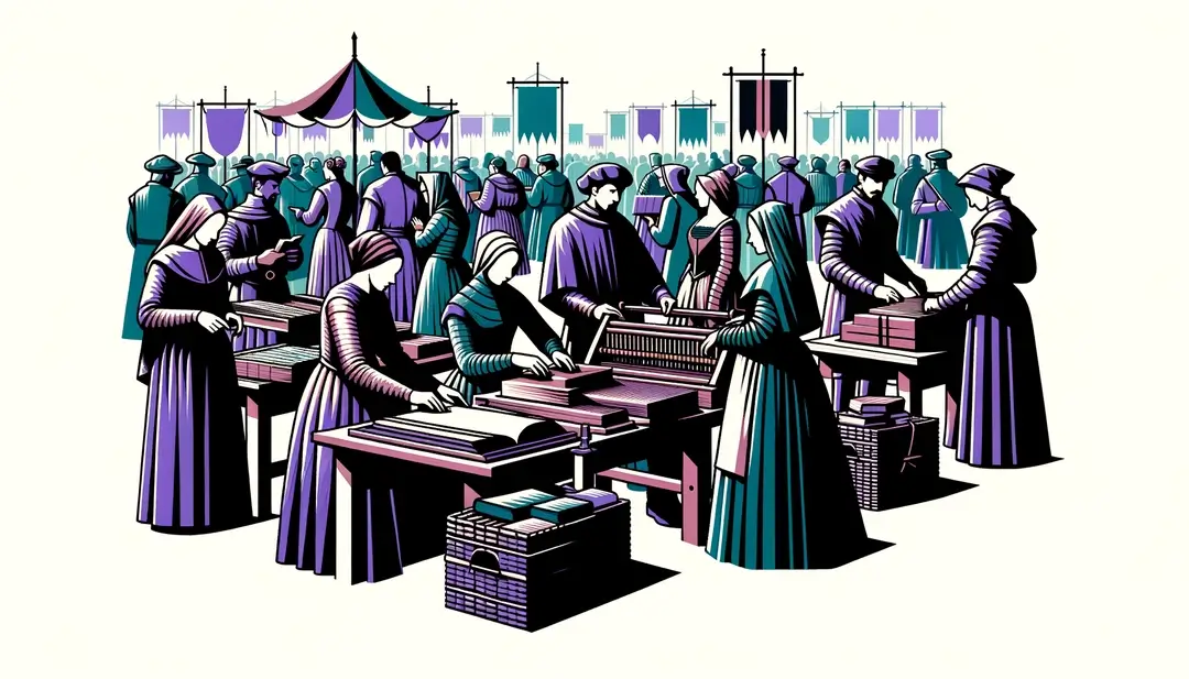 Défilés de guildes et libraires dans l'histoire des villes