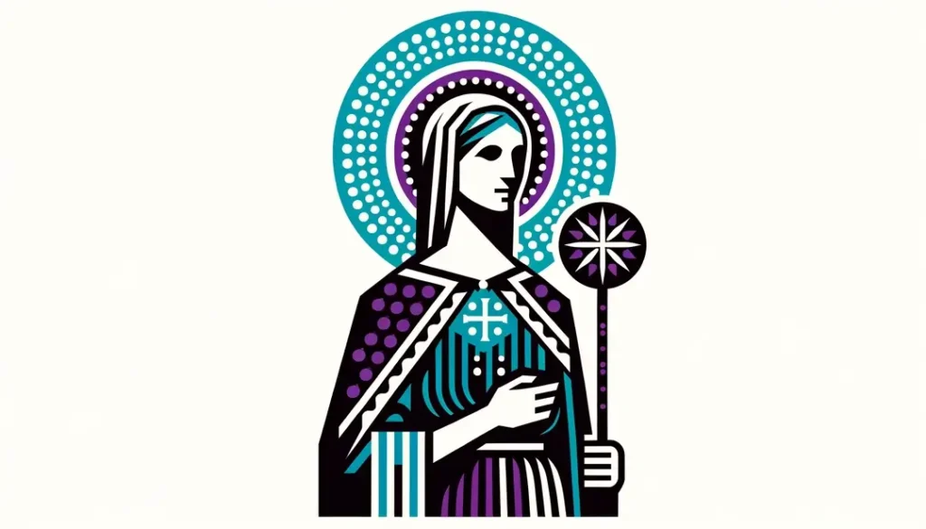 Imagen minimalista de Sainte Geneviève en una comunidad rural