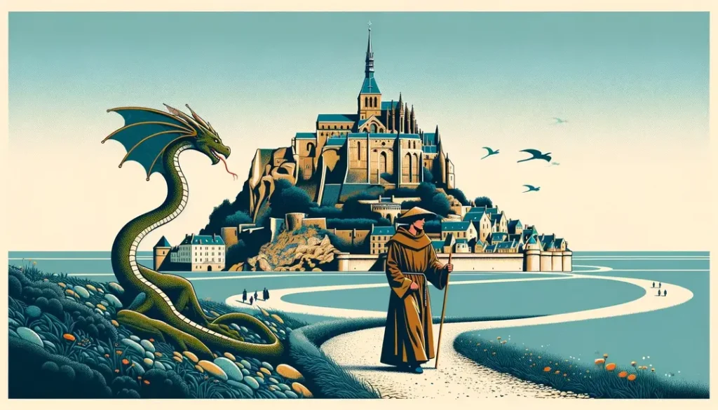 Le dragon du Mont-Saint-Michel : fable, culte primitif et symbolisme médiéval