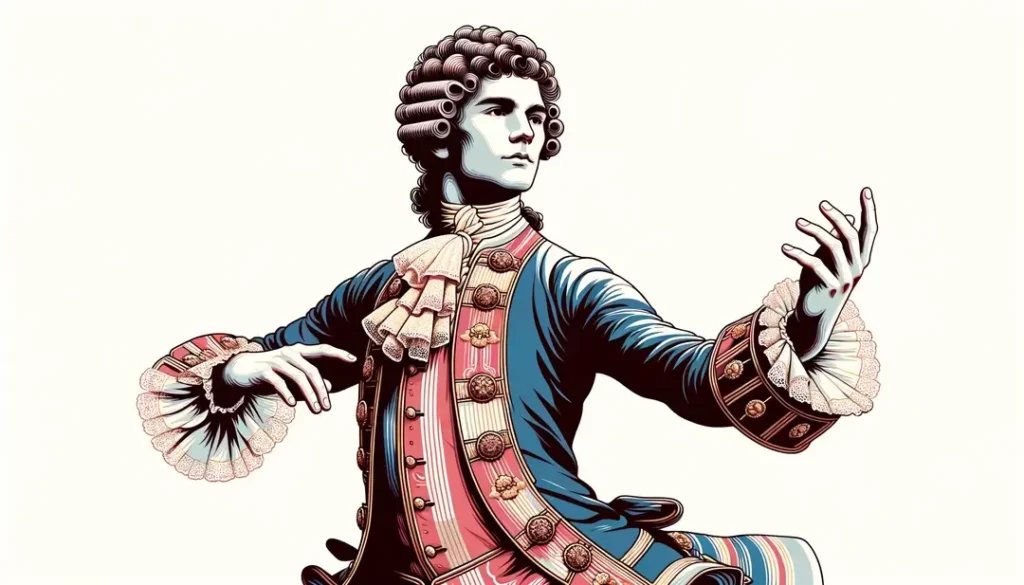 Danza de un noble francés en el siglo XVII