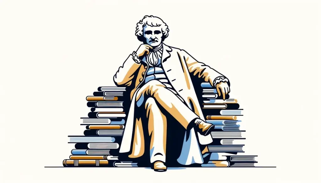 Ilustración minimalista de Gérard Granel reflexionando sobre hermenéutica y fenomenología