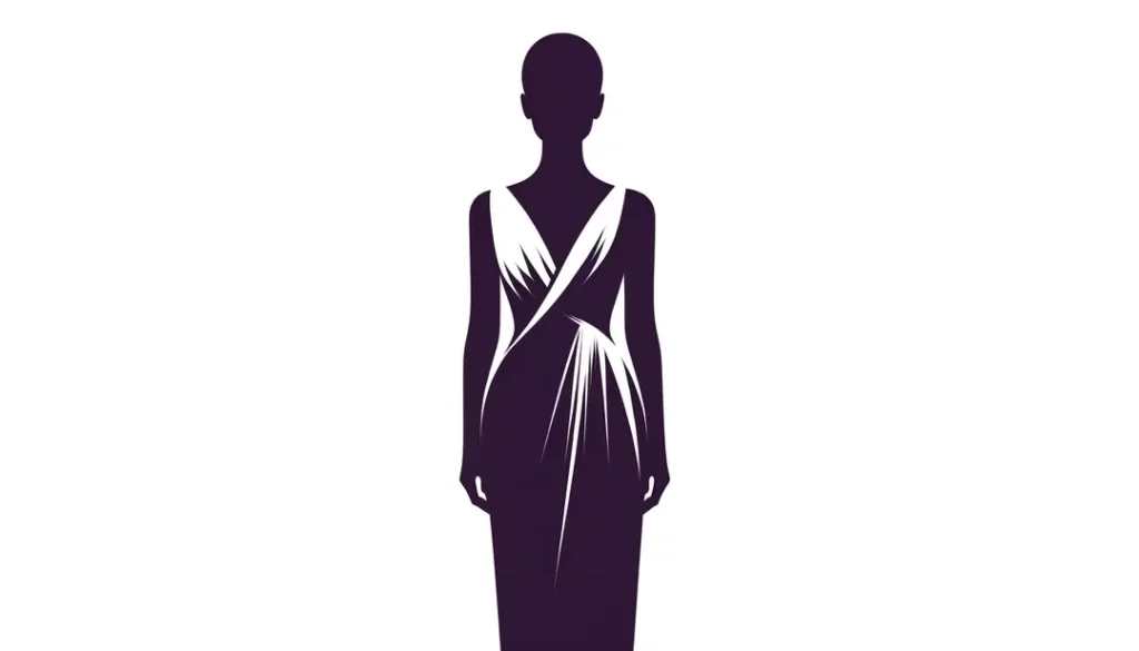 Figura humana en vestido de gala simbolizando la elegancia y el prestigio en la industria cinematográfica