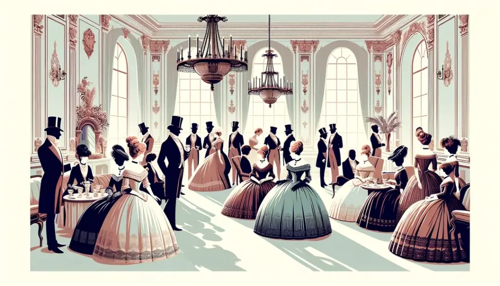 Rencontres de costumes d’époque dans les salons aristocratiques du XIXe siècle
