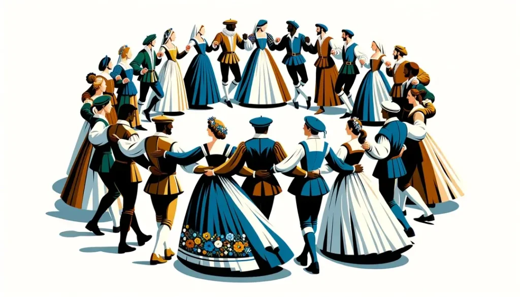 Étymologie et histoire du branle : une danse collective médiévale