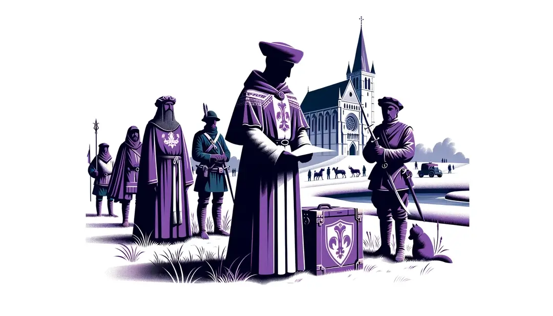 Figura humana en conmemoración medieval en el Mosa con fondo blanco