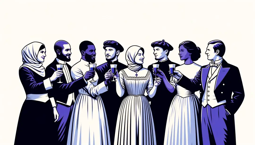 Gestes avec le verre : le langage du toast et ses origines traditionnelles