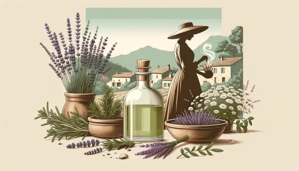 Herbes de Provence et huiles : parfum naturel et fragrance champêtre