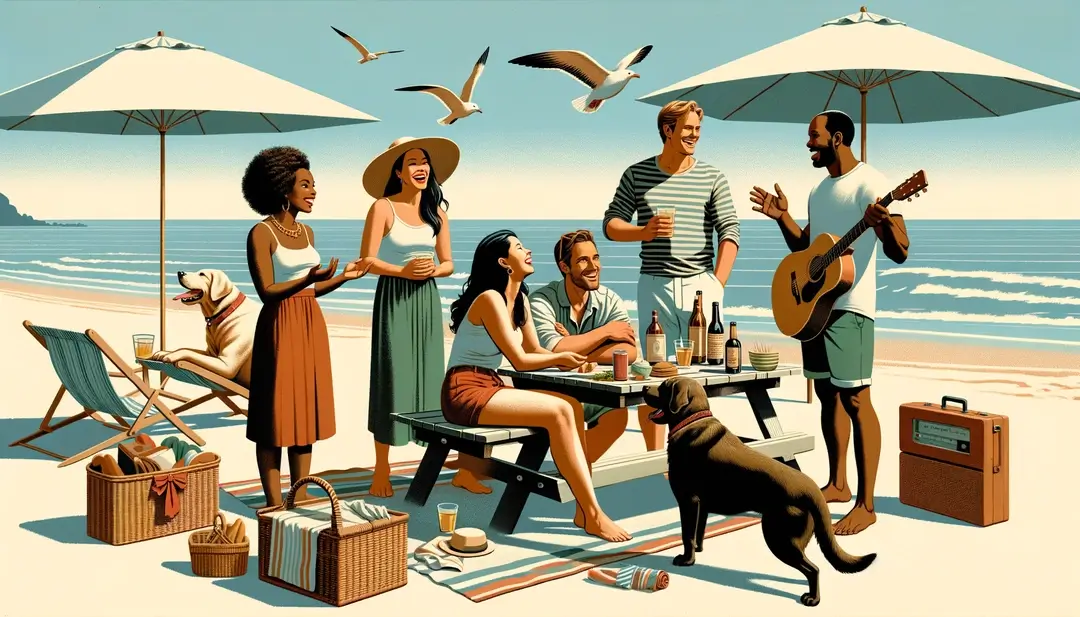 La journée de plage