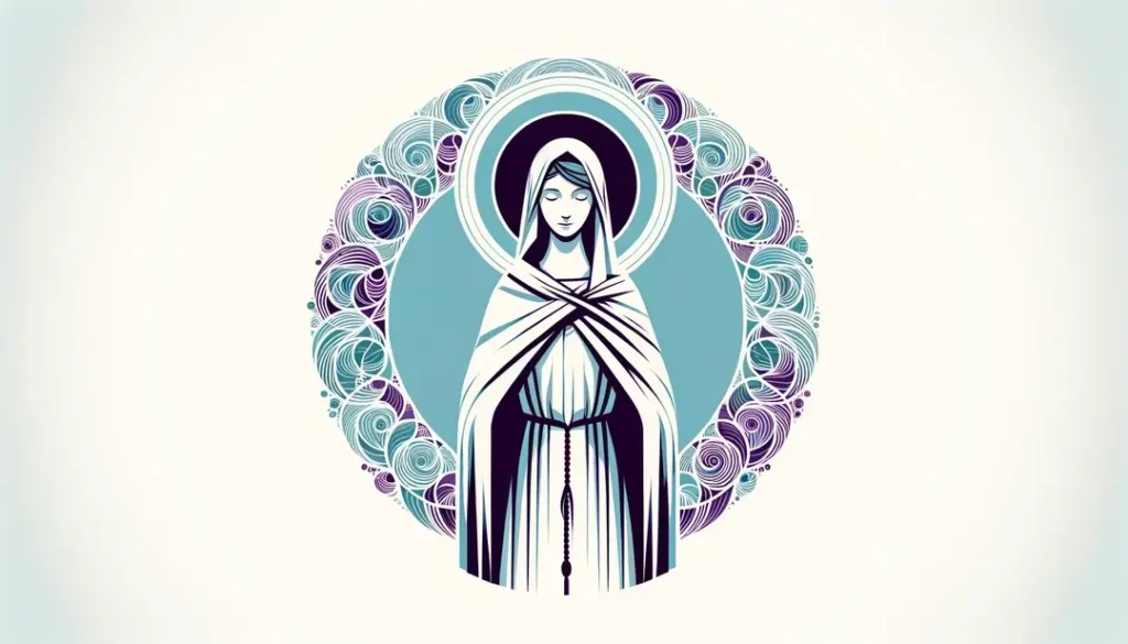 Santa Úrsula rodeada por el aura de once mil vírgenes