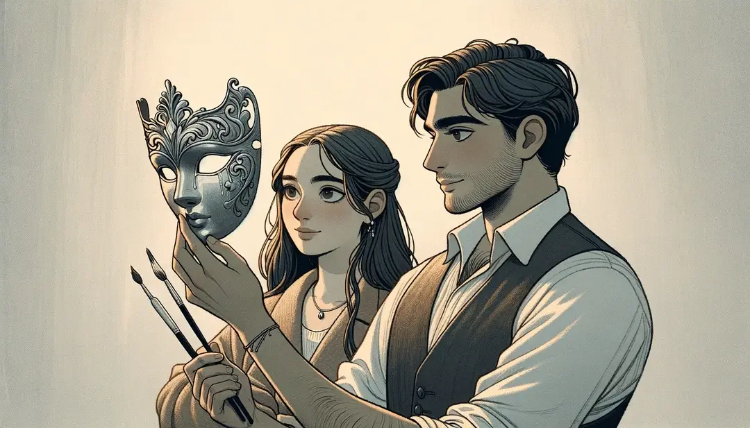 Le masque aux larmes d’argent