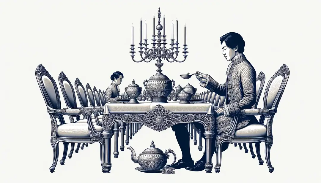 Le service en argent sur les tables royales de France : histoire et influence