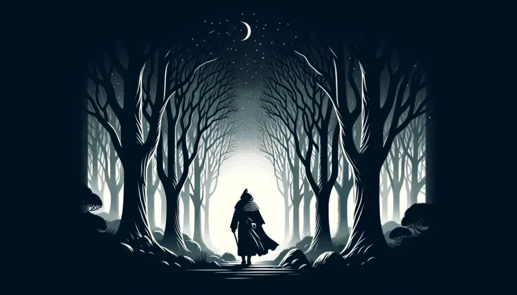 Ilustración minimalista del Bugul Noz