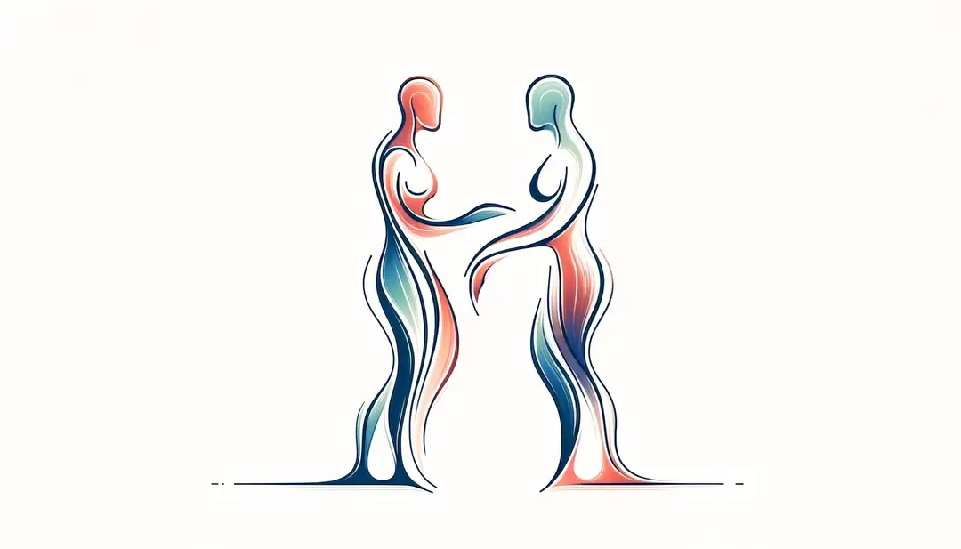 Ilustración minimalista de la hospitalidad según Anne Dufourmantelle