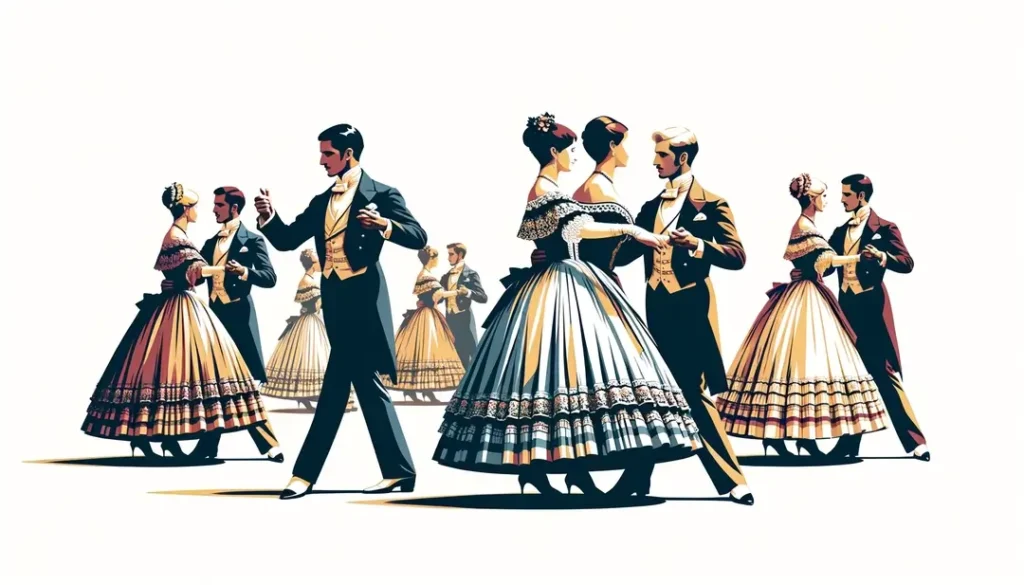 Le quadrille : danse de salon et influences hispaniques