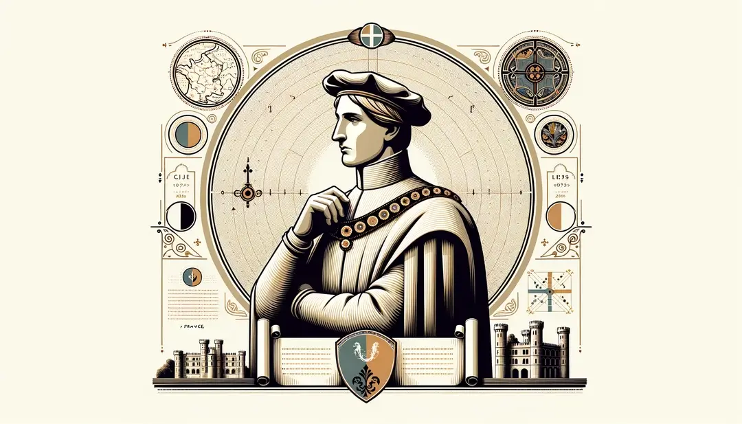 Ilustración de un noble medieval francés
