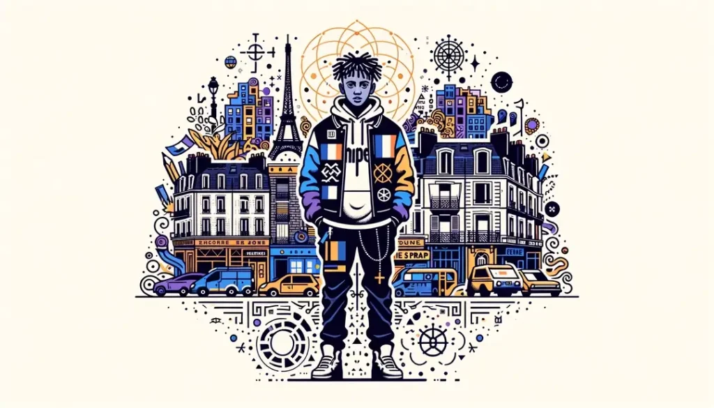 Joven en la banlieue francesa reflejando la protesta musical a través del rap consciente