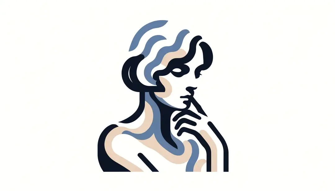 Figura femenina minimalista que simboliza los cambios en los roles de género en el cine francés contemporáneo