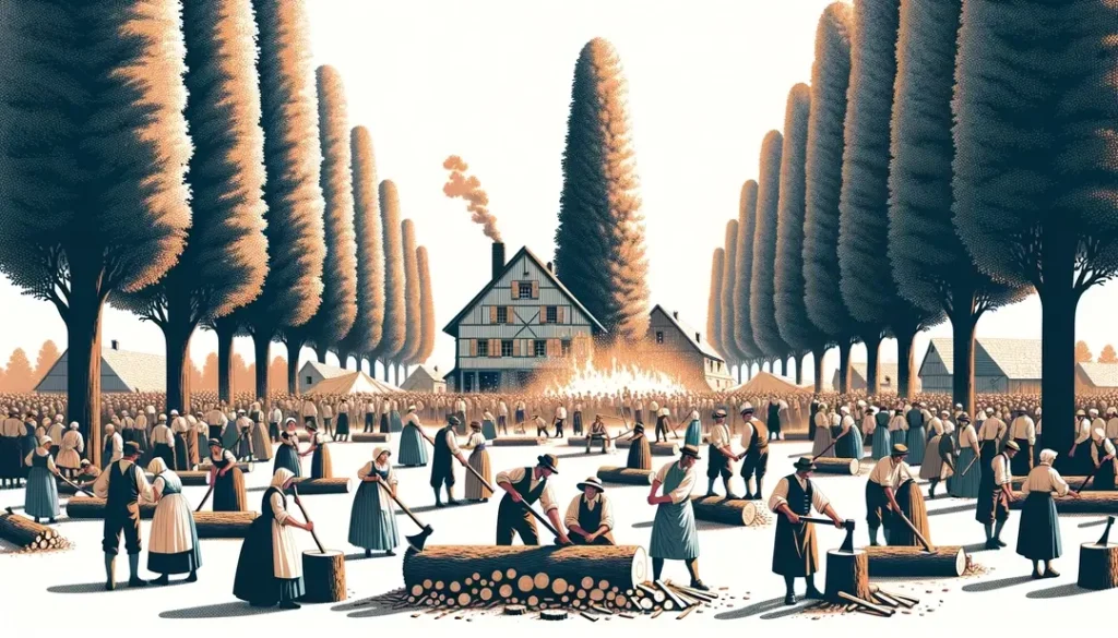 La tradition de la Coupe de bois : histoire, impact et pratique villageoise