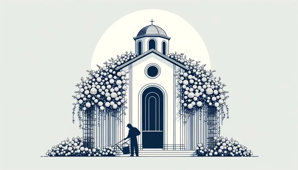 La coutume de cultiver des rosiers sur les murs des églises : histoire, symbolisme et préservation