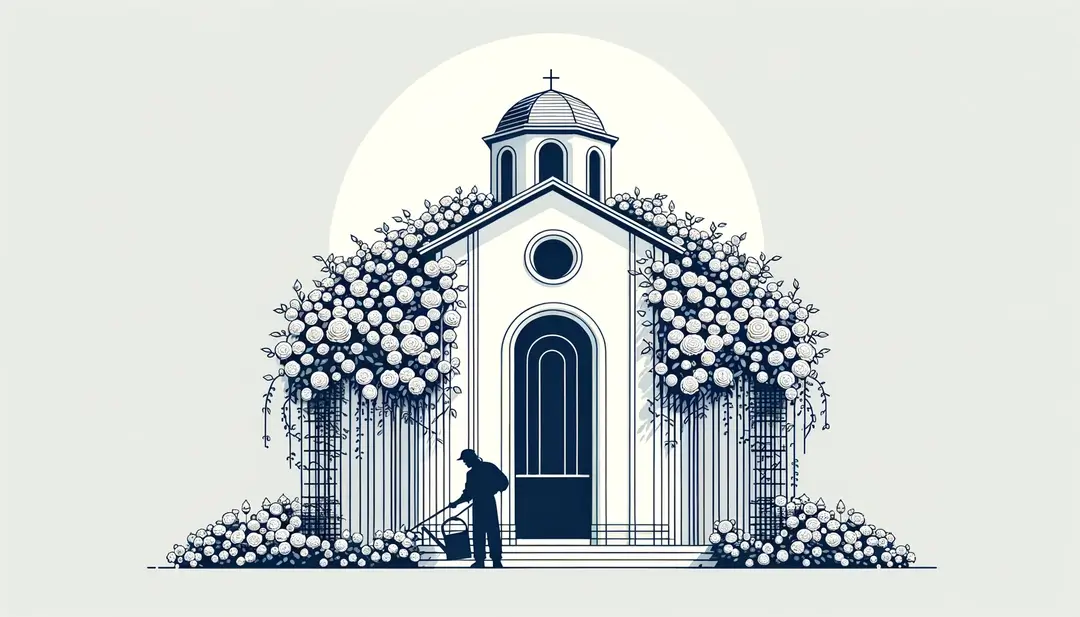 La coutume de cultiver des rosiers sur les murs des églises : histoire, symbolisme et préservation
