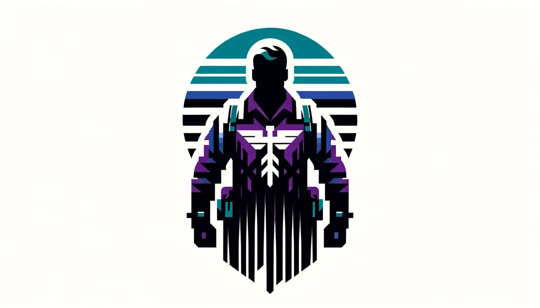 Ilustración minimalista de una figura humana que simboliza la resistencia inspirada en la filmografía de Claude Berri sobre la Segunda Guerra Mundial